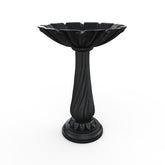 Gardenstone Lotus Birdbath Birdbath Gardenstone Etched Black Birdbath